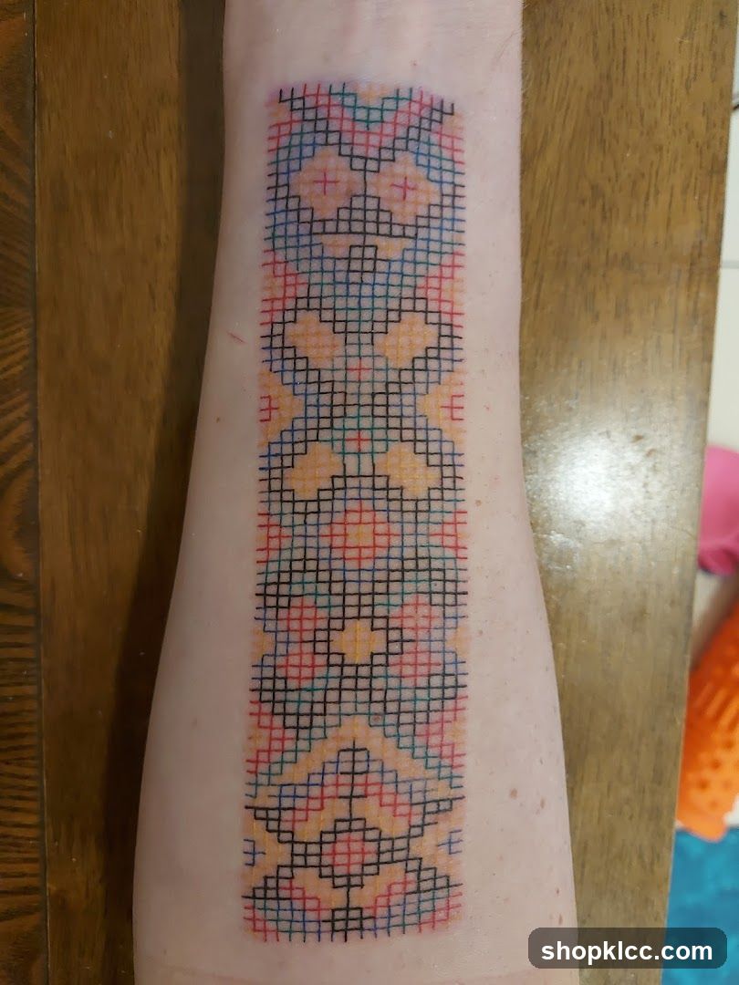 Patterned Tape on Arm