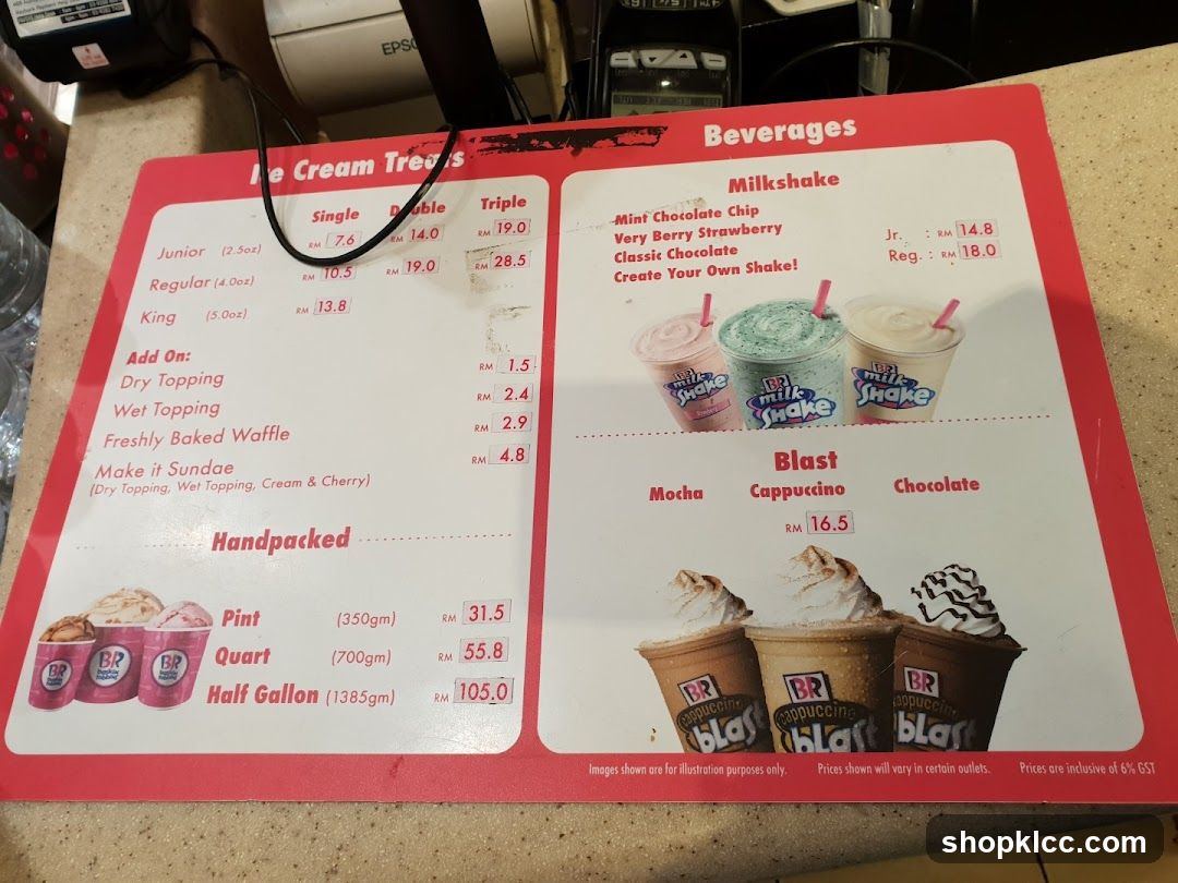 Dunkin' Donuts Menu Board