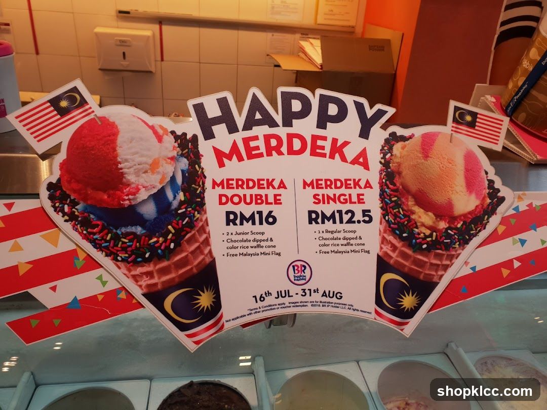 Happy Merdeka Ice Cream Display