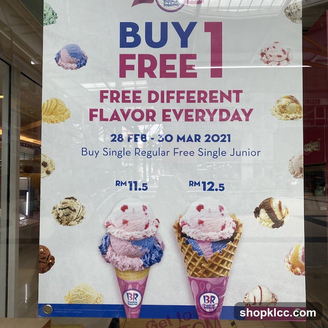 Baskin Robbins Buy 1 Free Ad