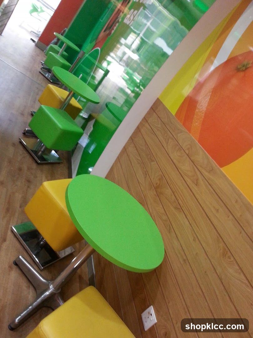 Colorful Cafe Interior