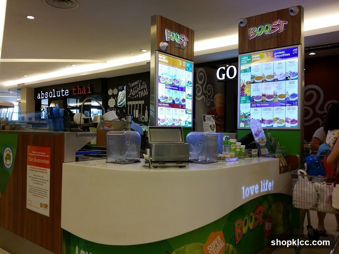 Boost Juice Counter Interior