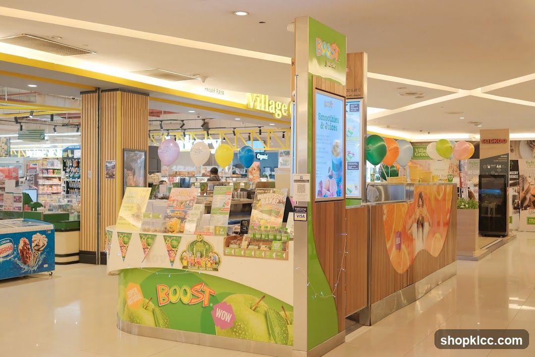 Boost Juice Kiosk in Mall