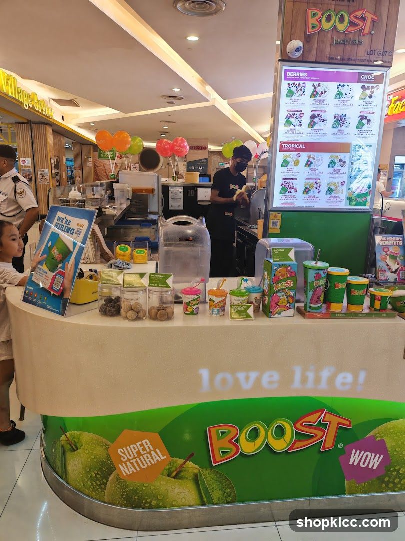Boost Juice Counter Interior