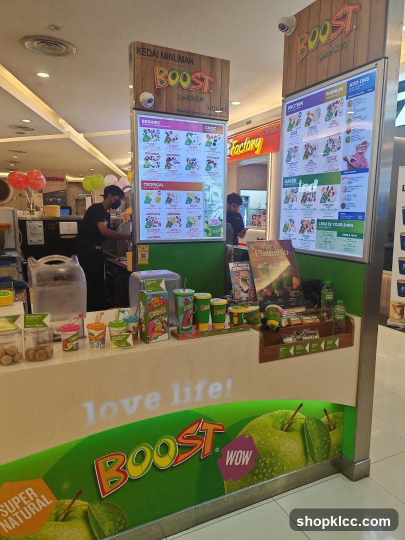 Boost Juice Shop Interior