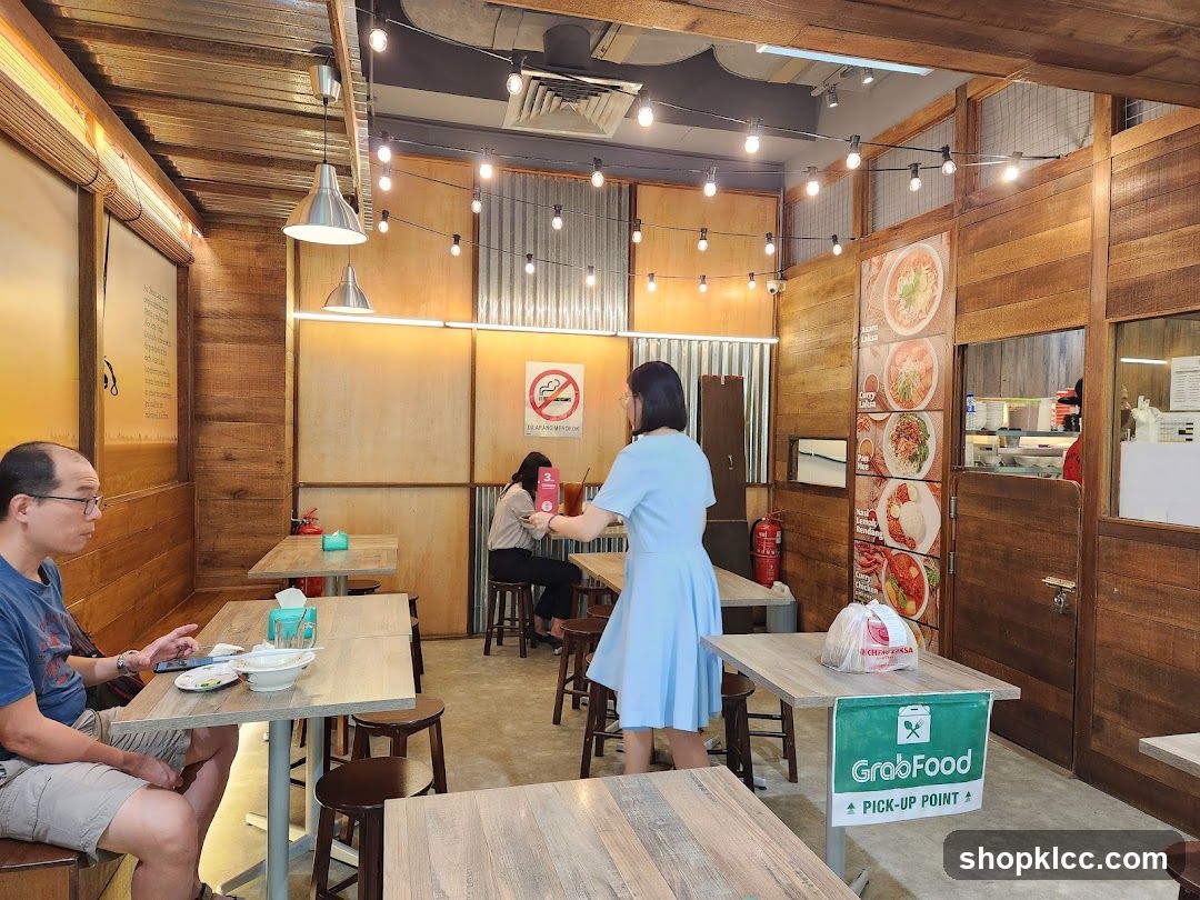 Restaurant Interior with Wooden Decor