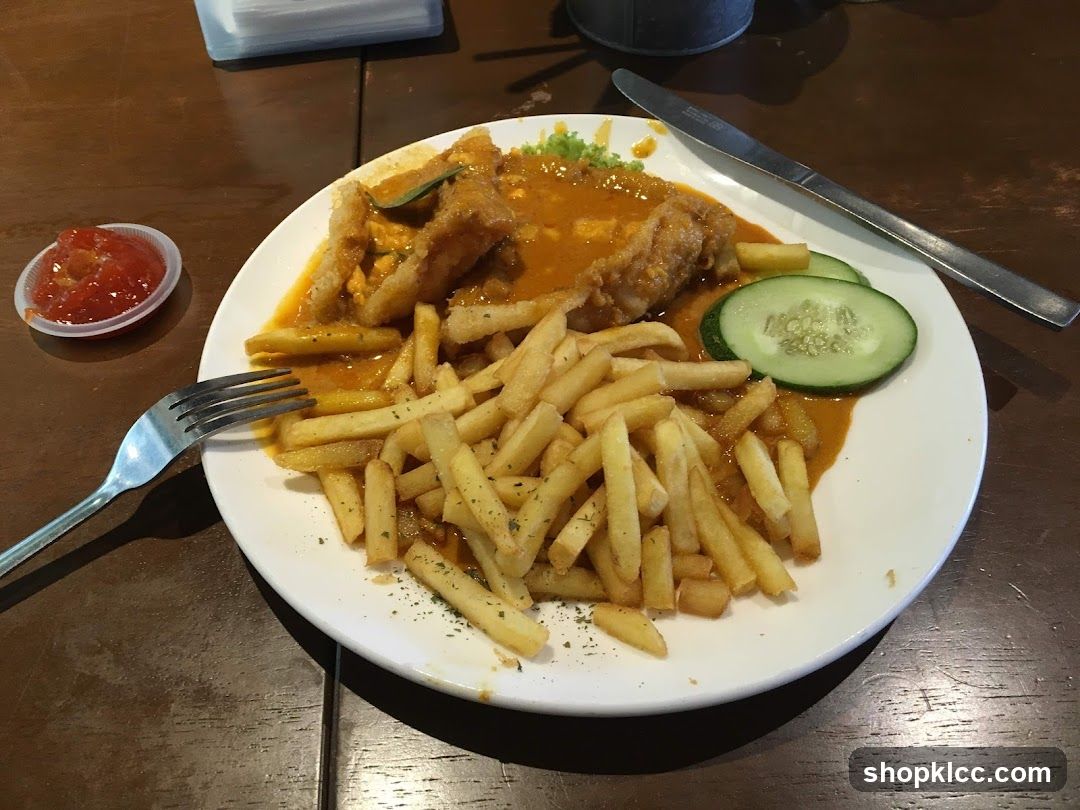 Curry Fried Fish with Fries