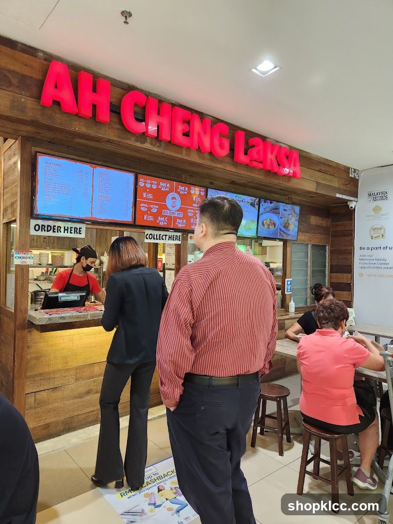 Ah Cheng Laksa Counter Scene