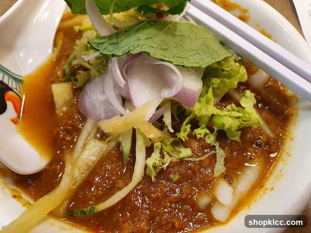 Spicy Noodle Dish with Garnish