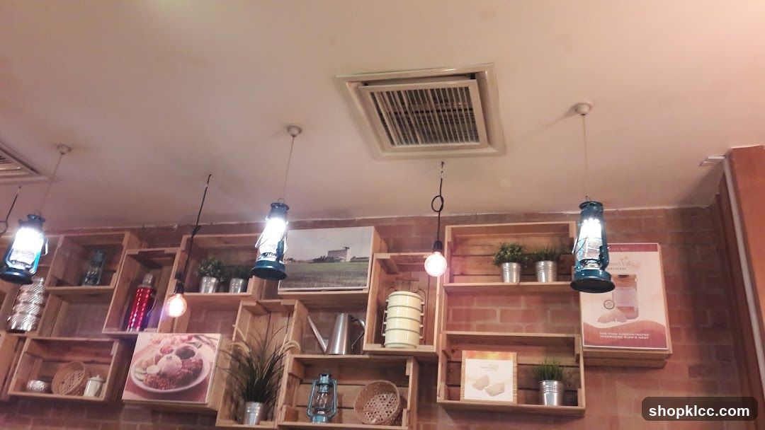 Interior of a rustic cafe or restaurant