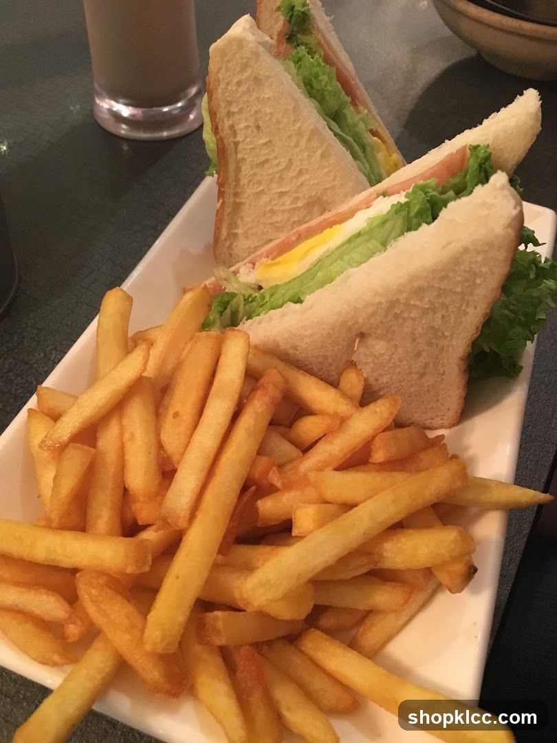 Club Sandwich with Fries