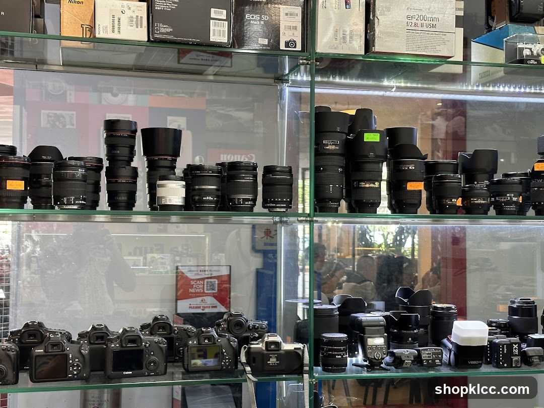 Camera Store Interior Display
