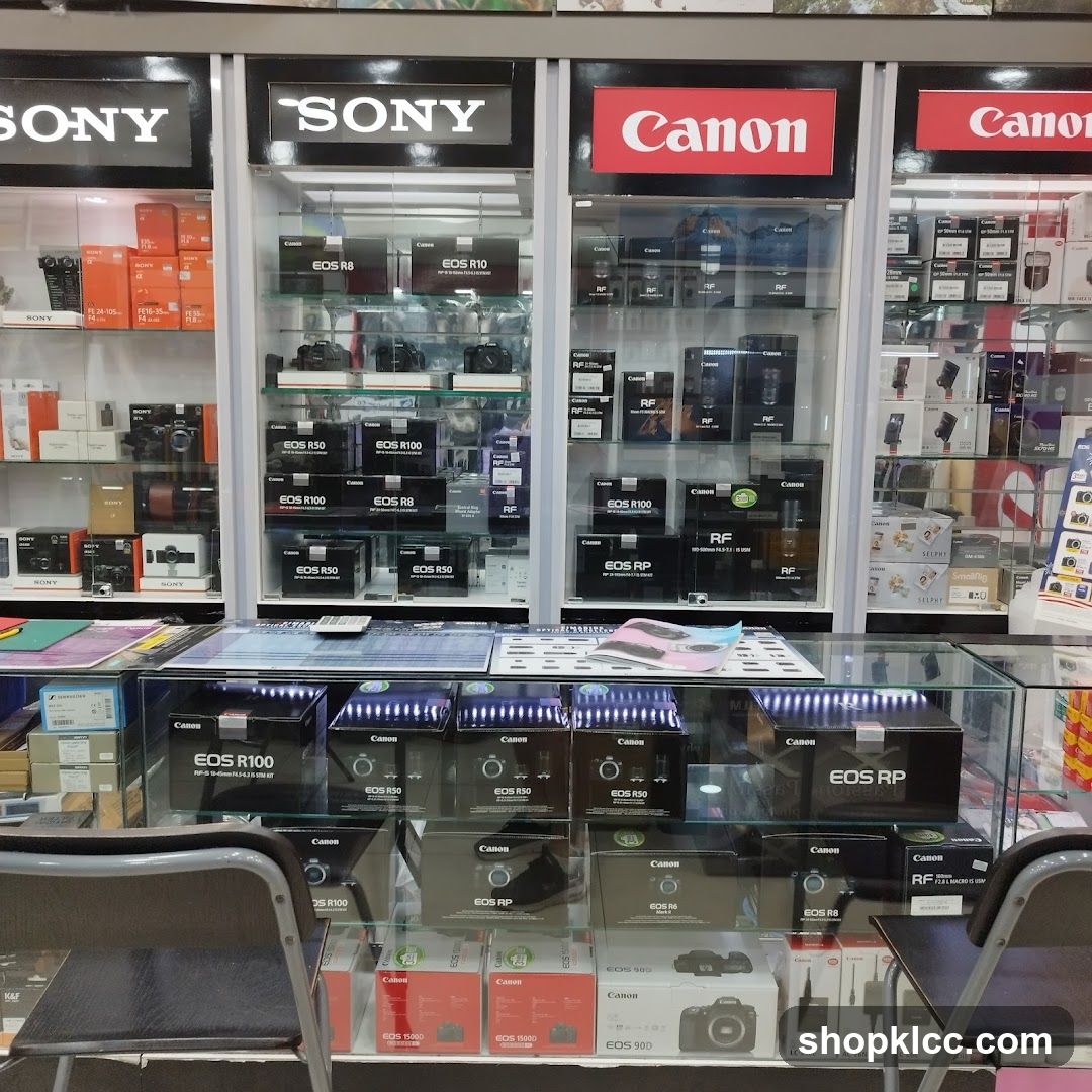 Camera Store Interior Display
