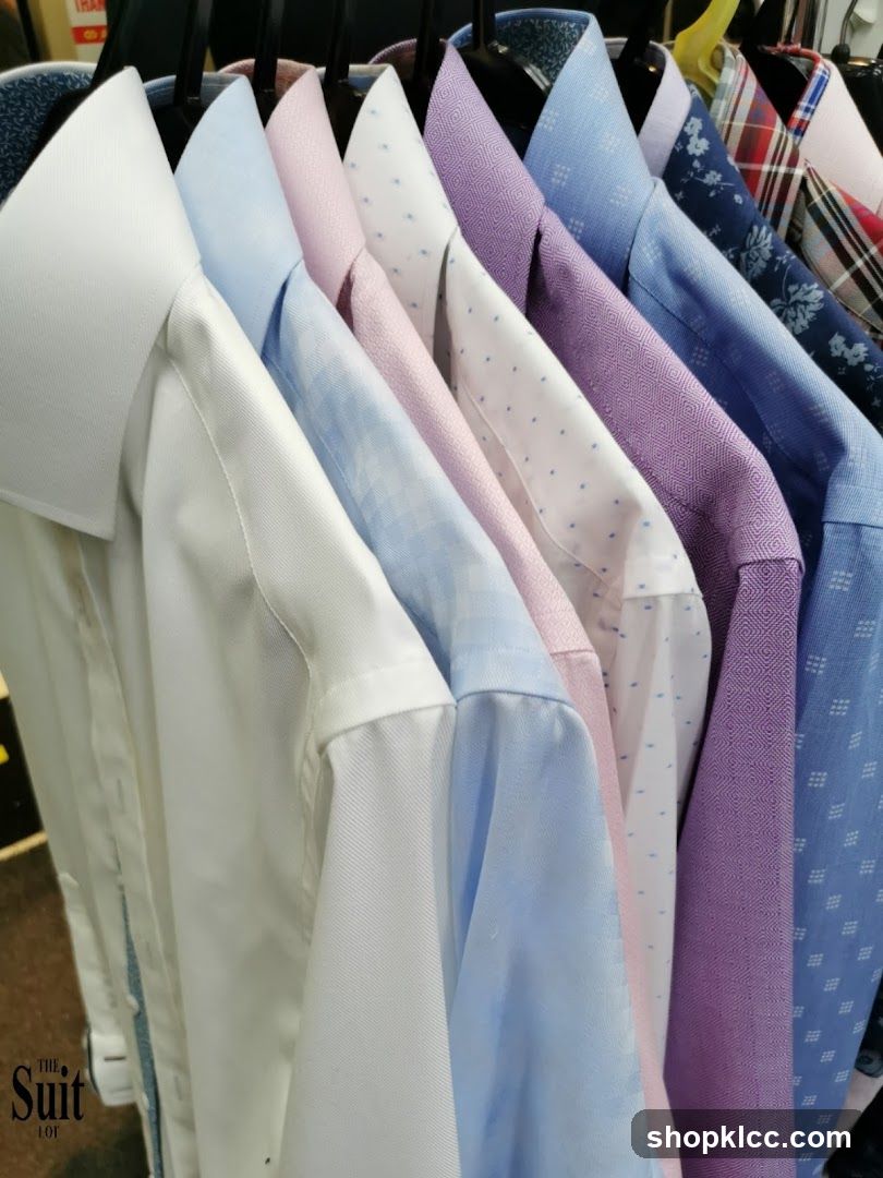 Men's Dress Shirts Display