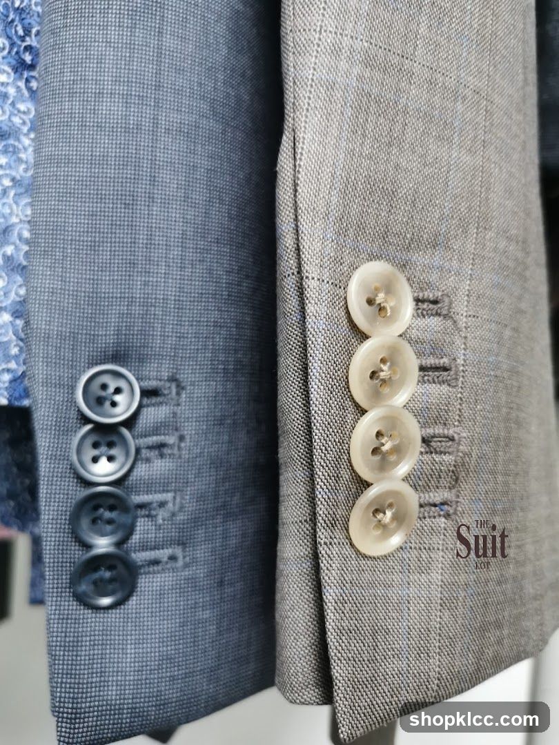 Suit Buttons Close-up
