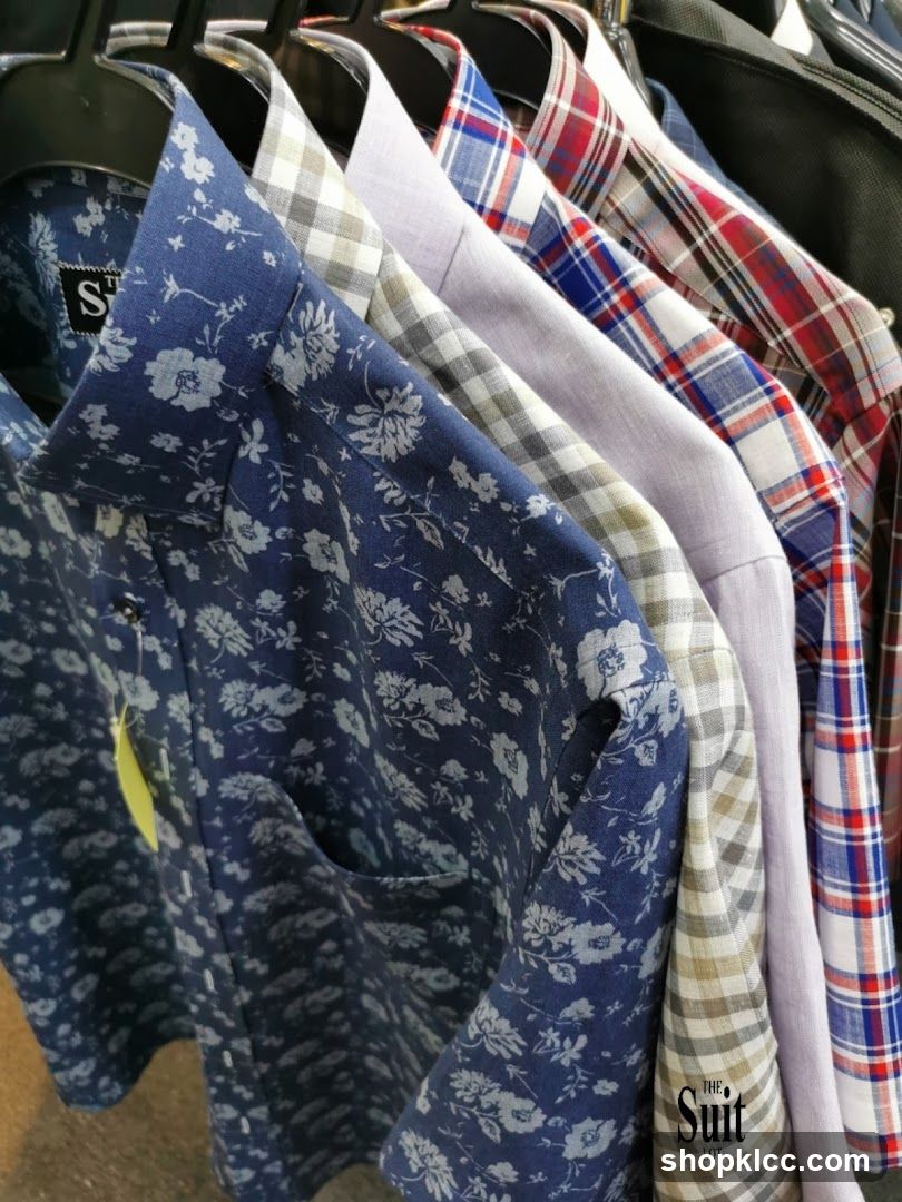 Hanging shirts display