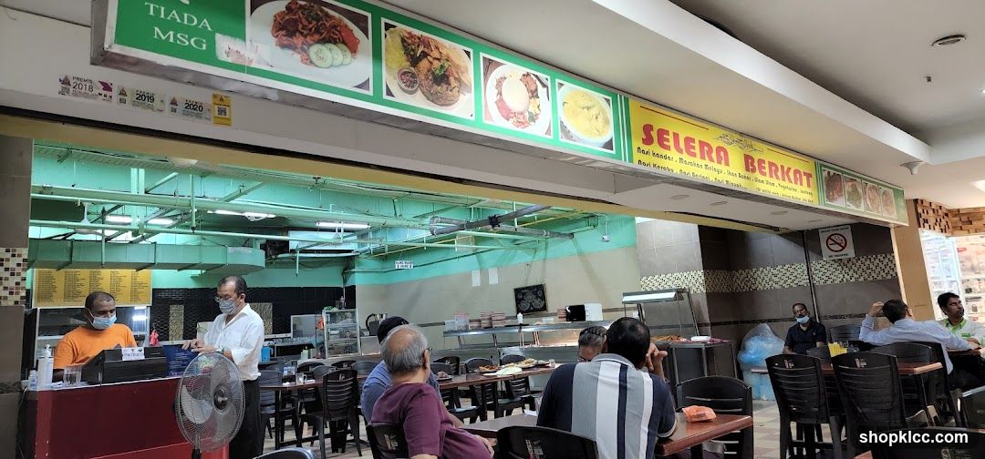 Restaurant Interior with Food Displays