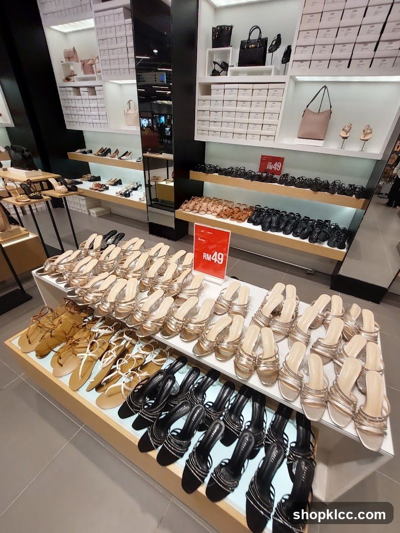 Shoe Display in Retail Store