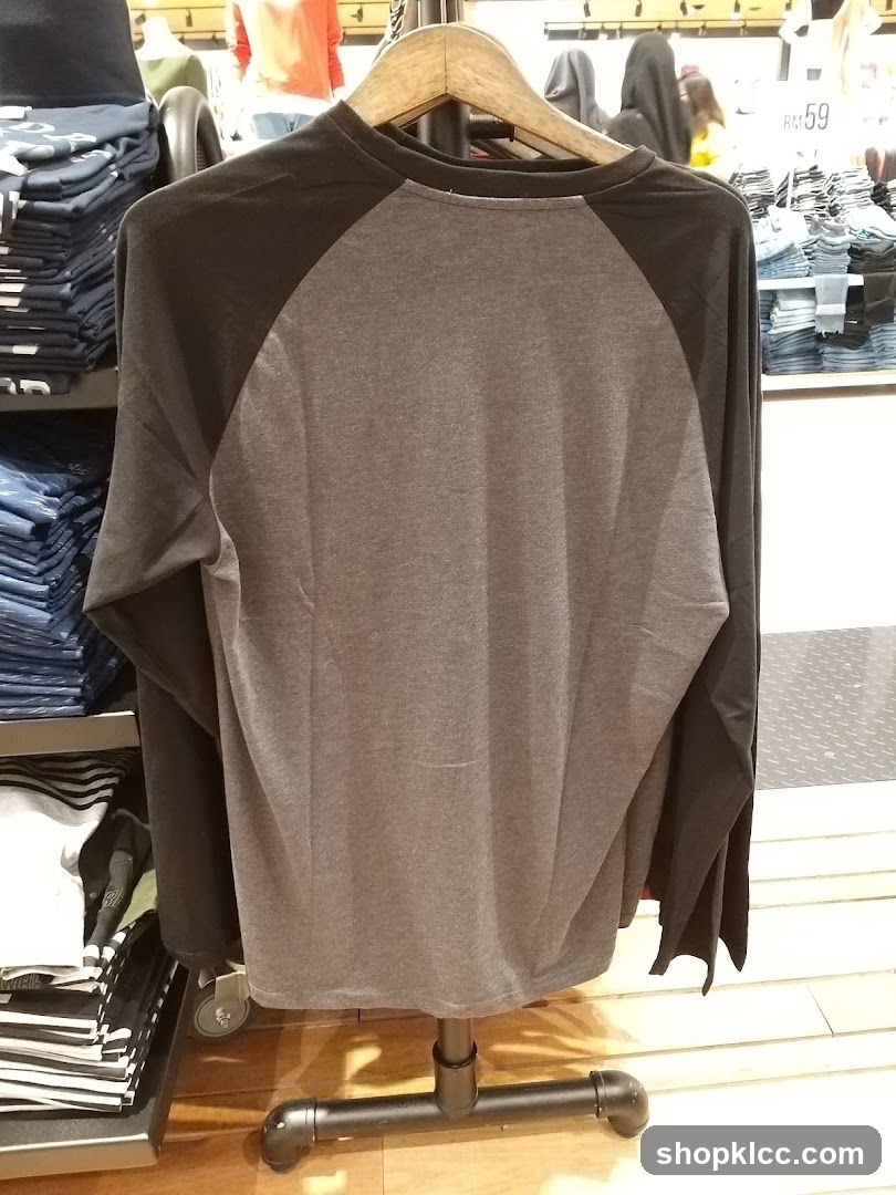 Raglan Sleeve Shirt Display