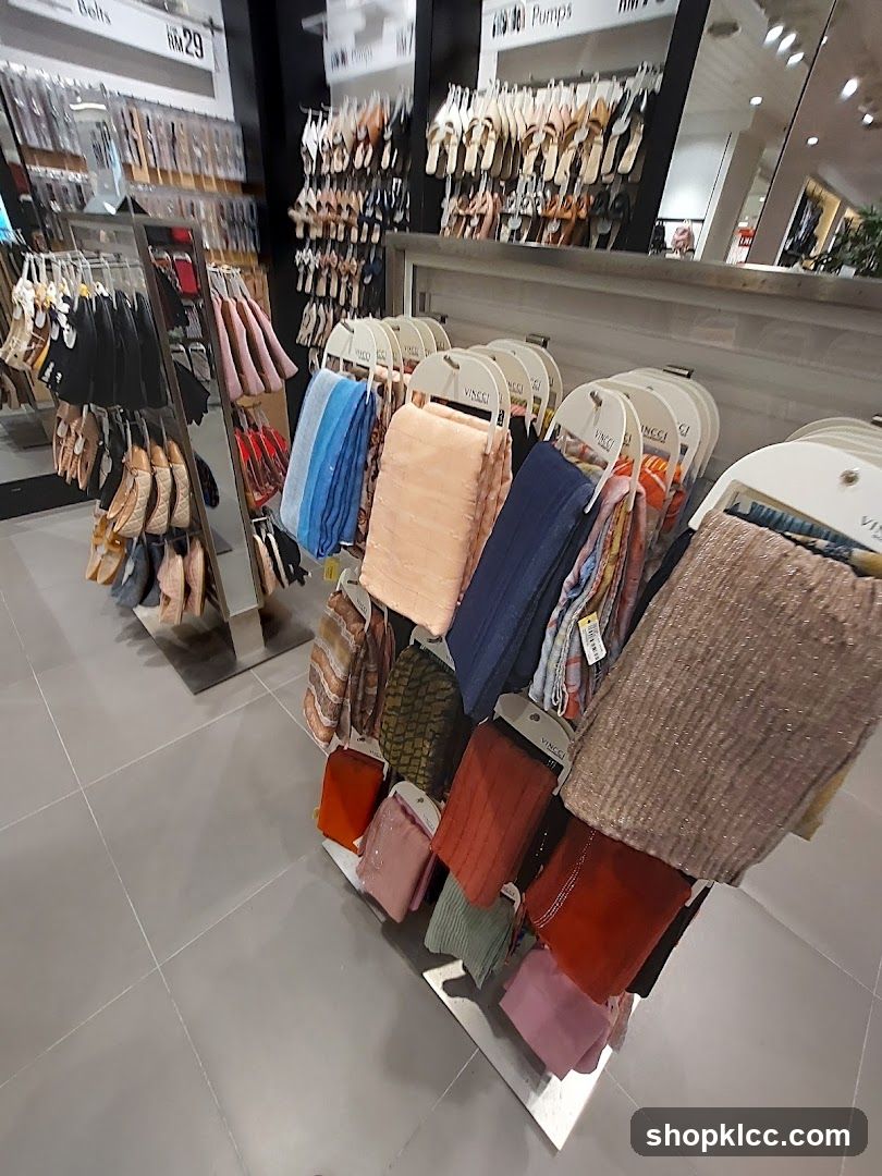 Interior of a clothing store