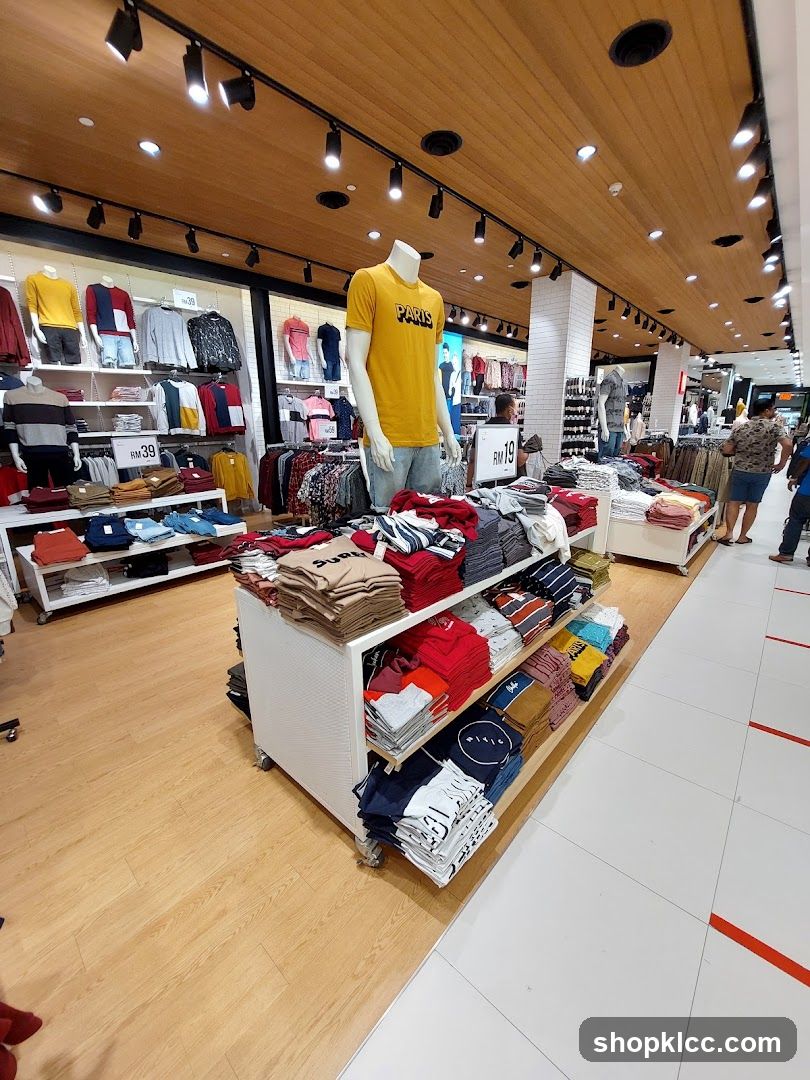 Clothing Store Interior Display
