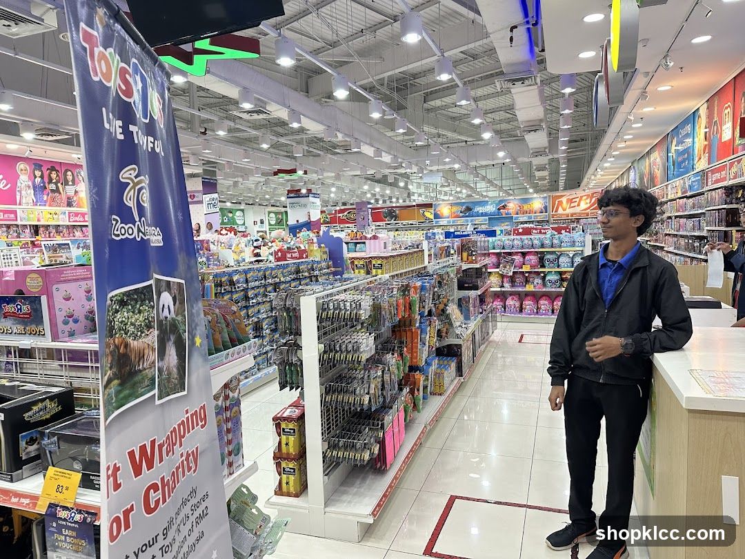 Toy Store Interior with Staff