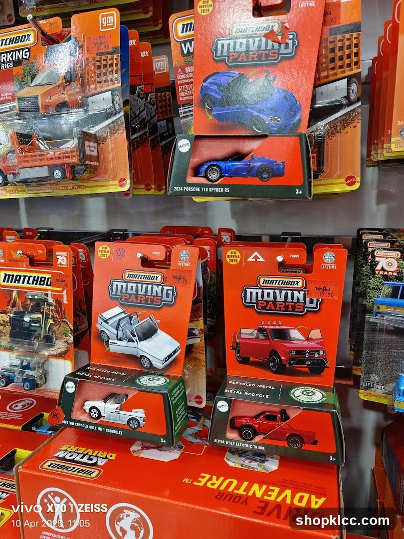Matchbox Moving Parts Toy Display