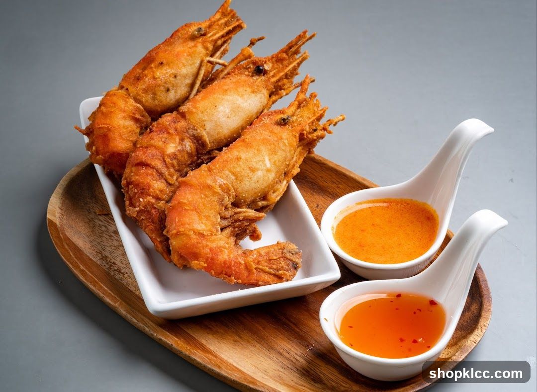 Fried Shrimp with Dipping Sauces
