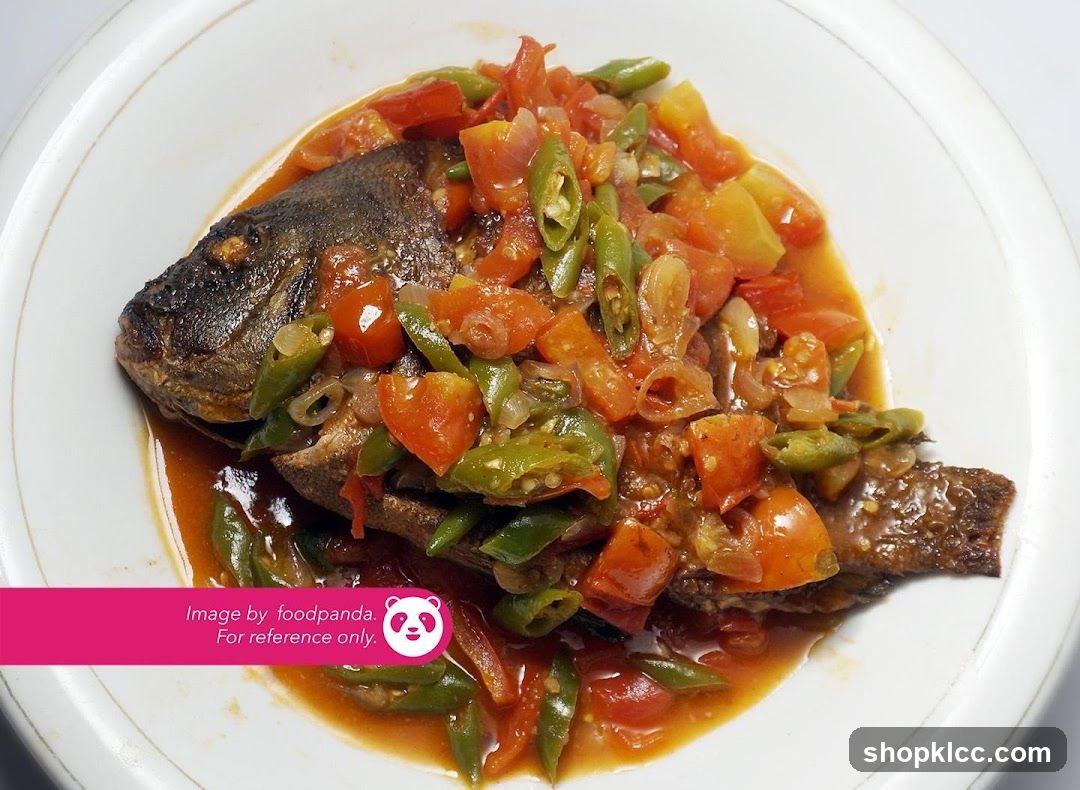 Tomato and Green Pepper Fish Dish