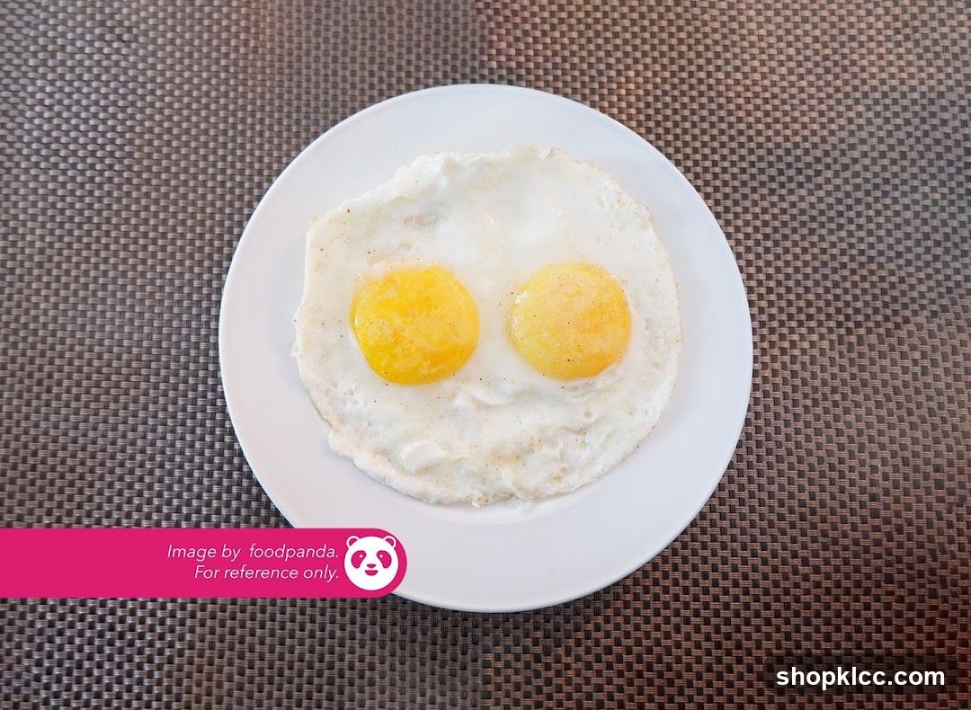 Fried Eggs on a Plate