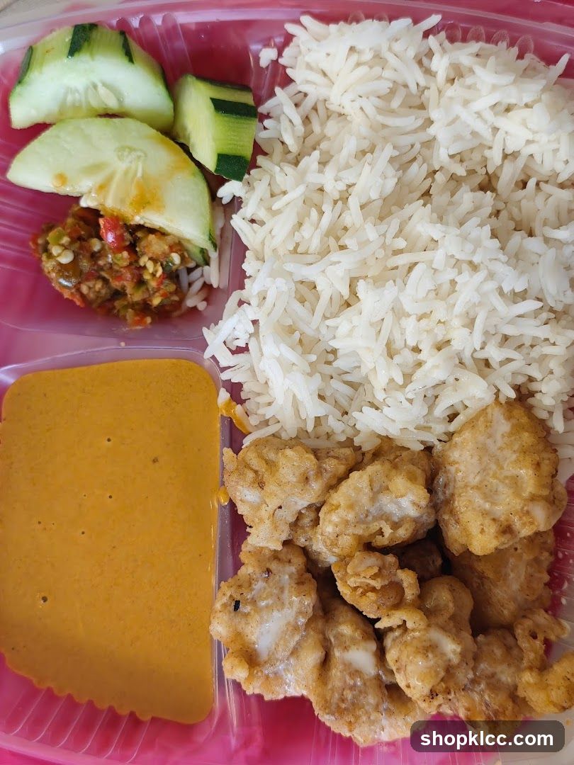 Fried Chicken and Rice Meal