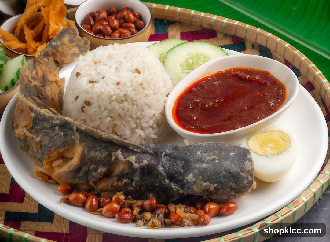 Nasi Lemak with Fried Fish
