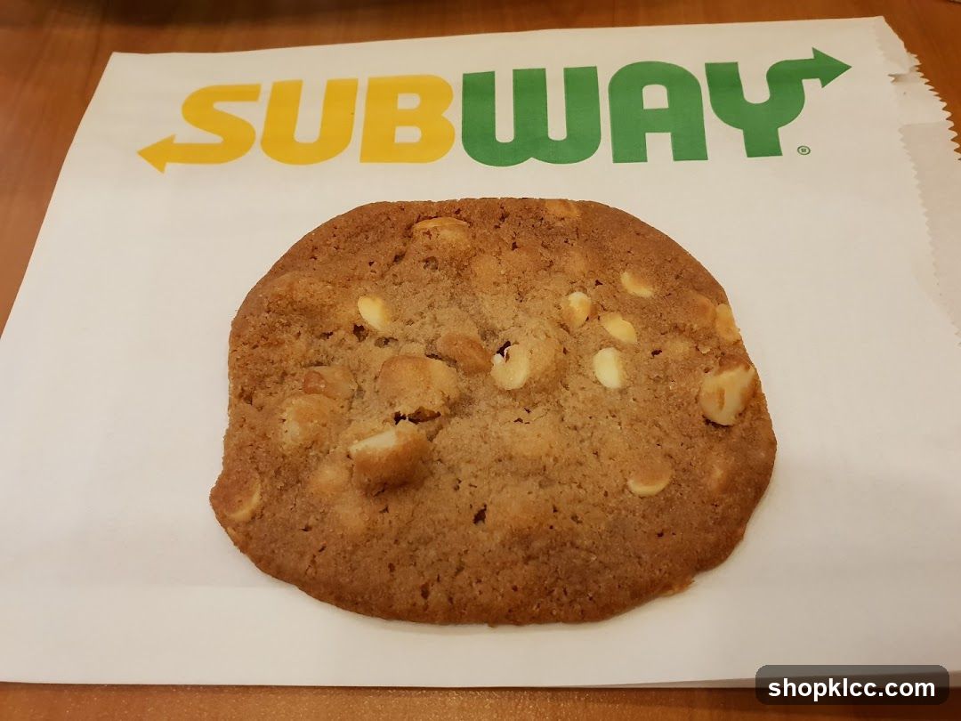 Subway Cookie on Paper