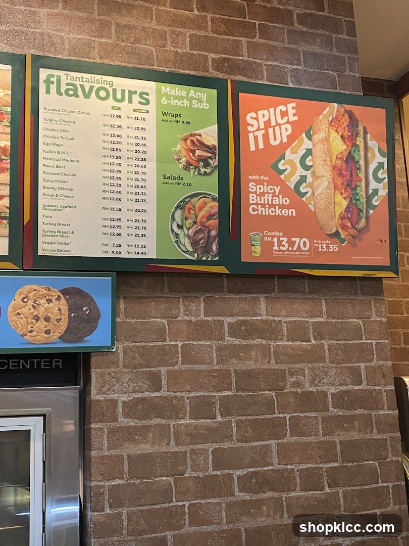 Tantalising Flavours Menu Board