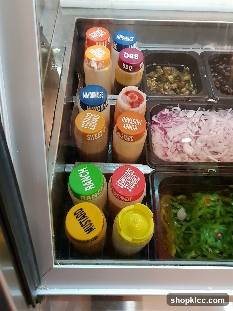 Condiment and Topping Display Case