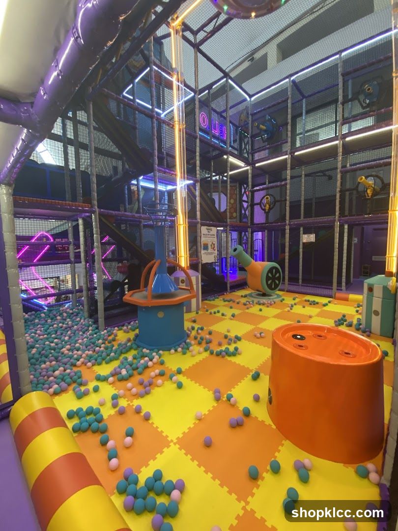 Indoor Play Area with Ball Pit and Obstacles
