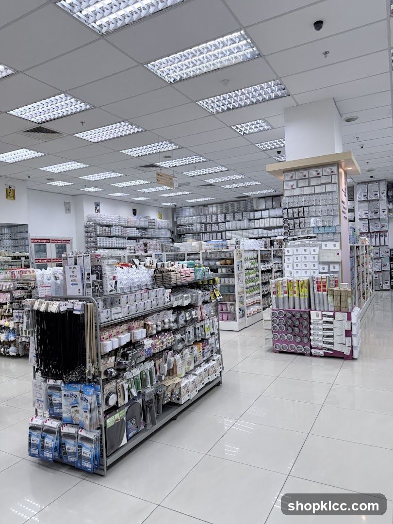 Organized retail store interior
