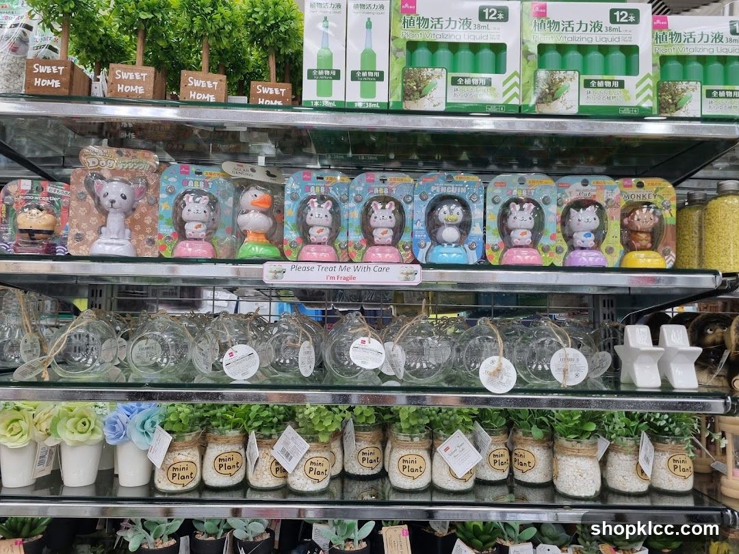 Store Shelves with Various Items