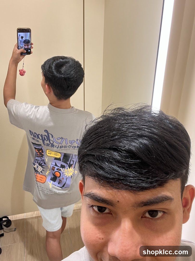Selfie in a fitting room