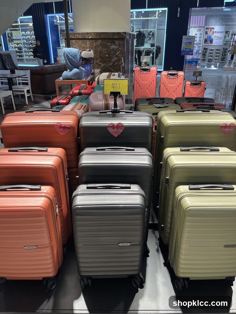 Suitcase Display in Store