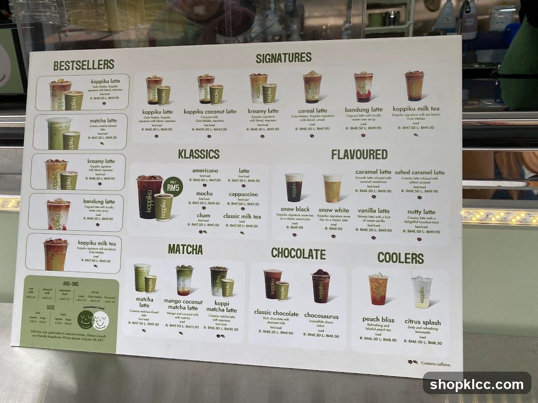 Koppiku Menu