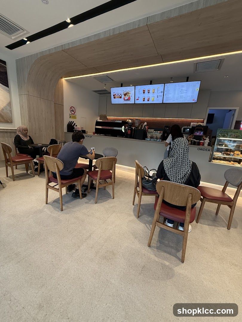 Cafe Interior with Customers