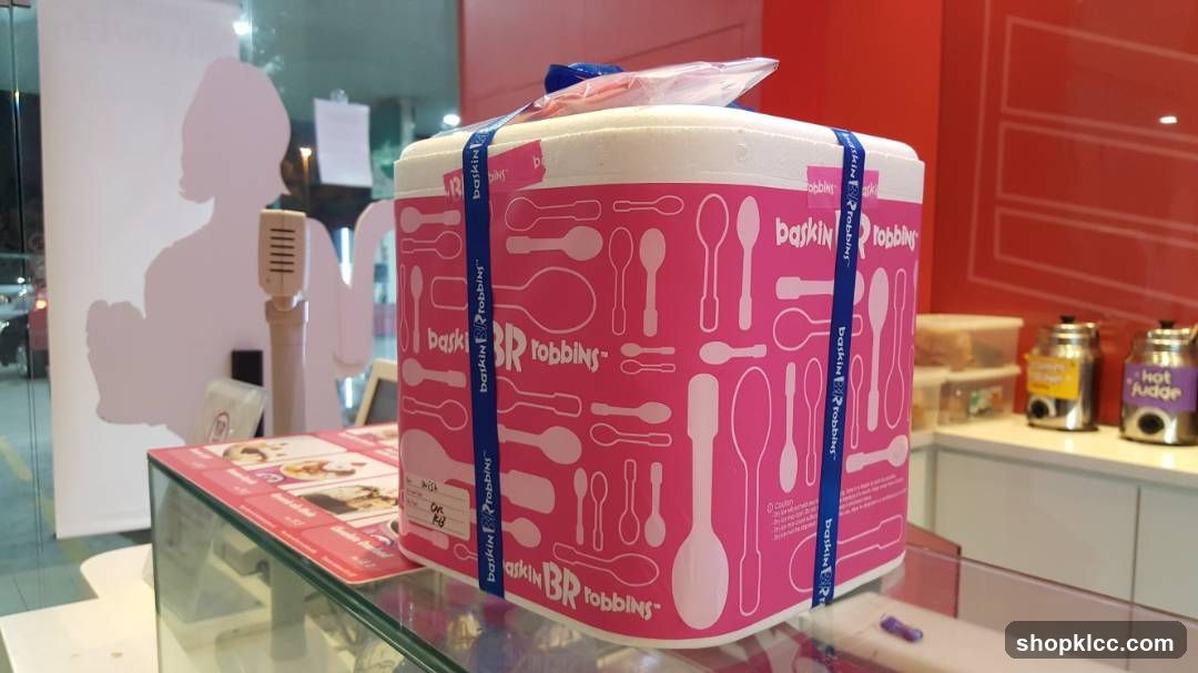 Baskin Robbins Ice Cream Container