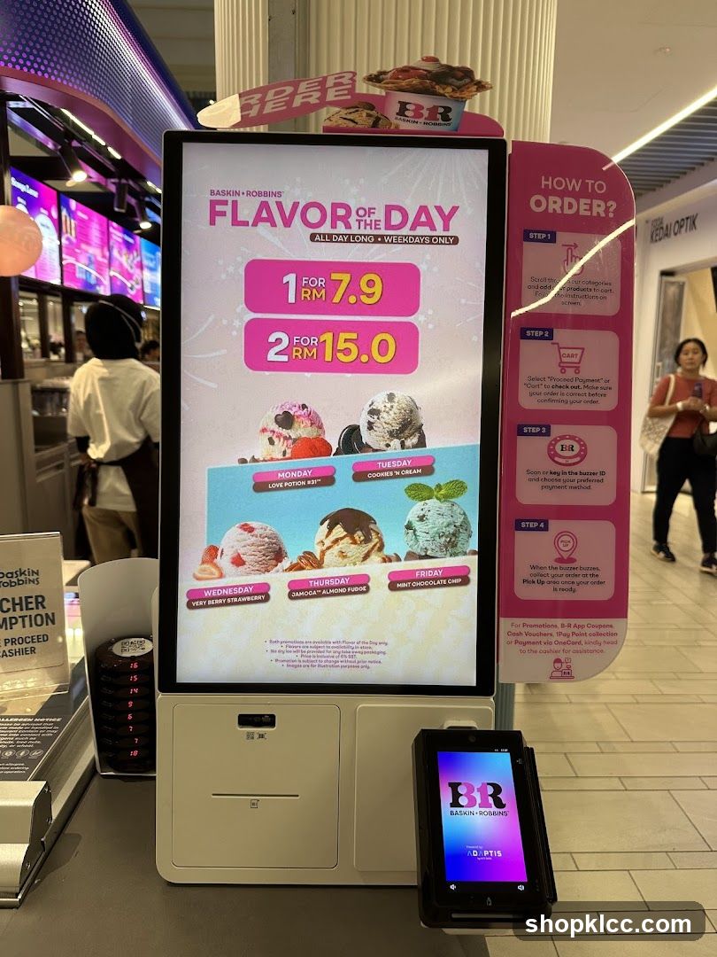 Baskin Robbins Flavor of the Day Display