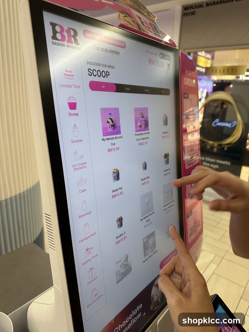 Baskin Robbins Menu