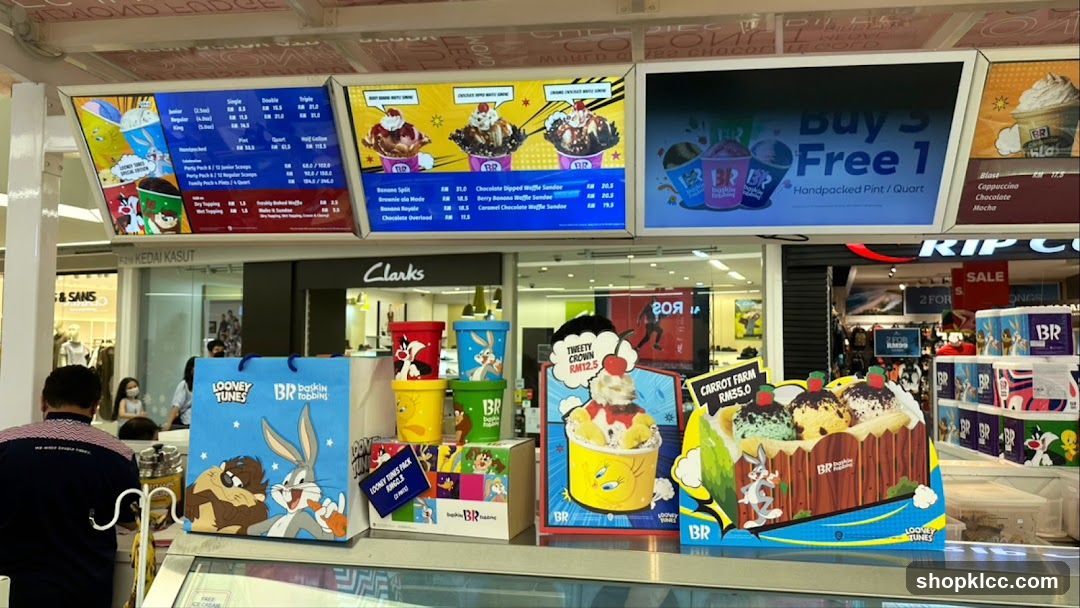 Baskin Robbins Ice Cream Display