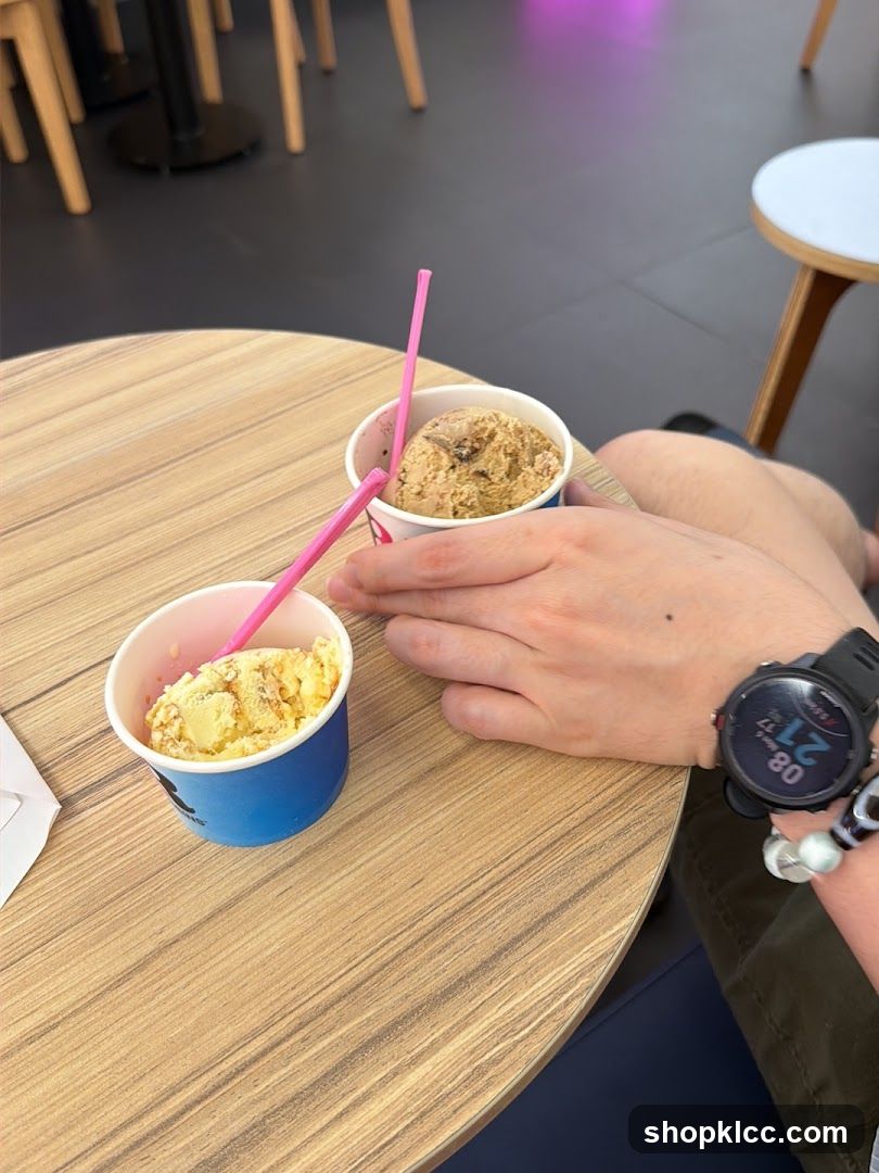 Ice Cream Cups on Table
