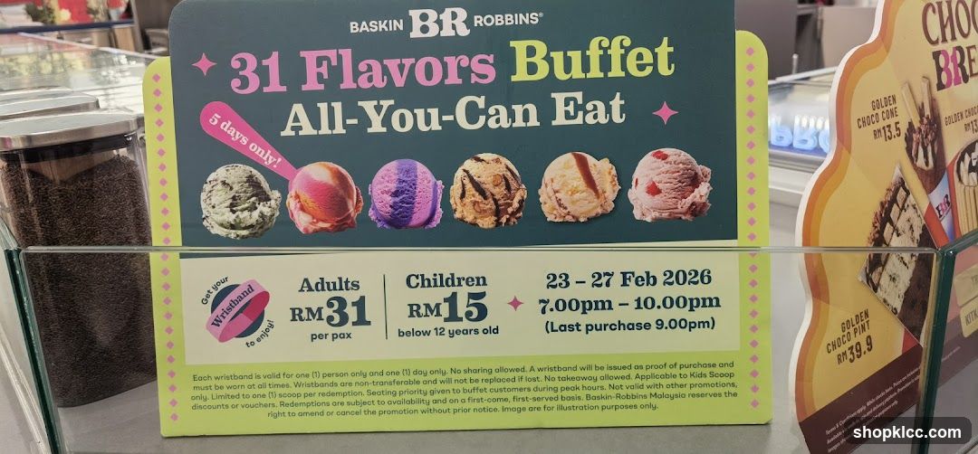 Baskin Robbins 31 Flavors Buffet