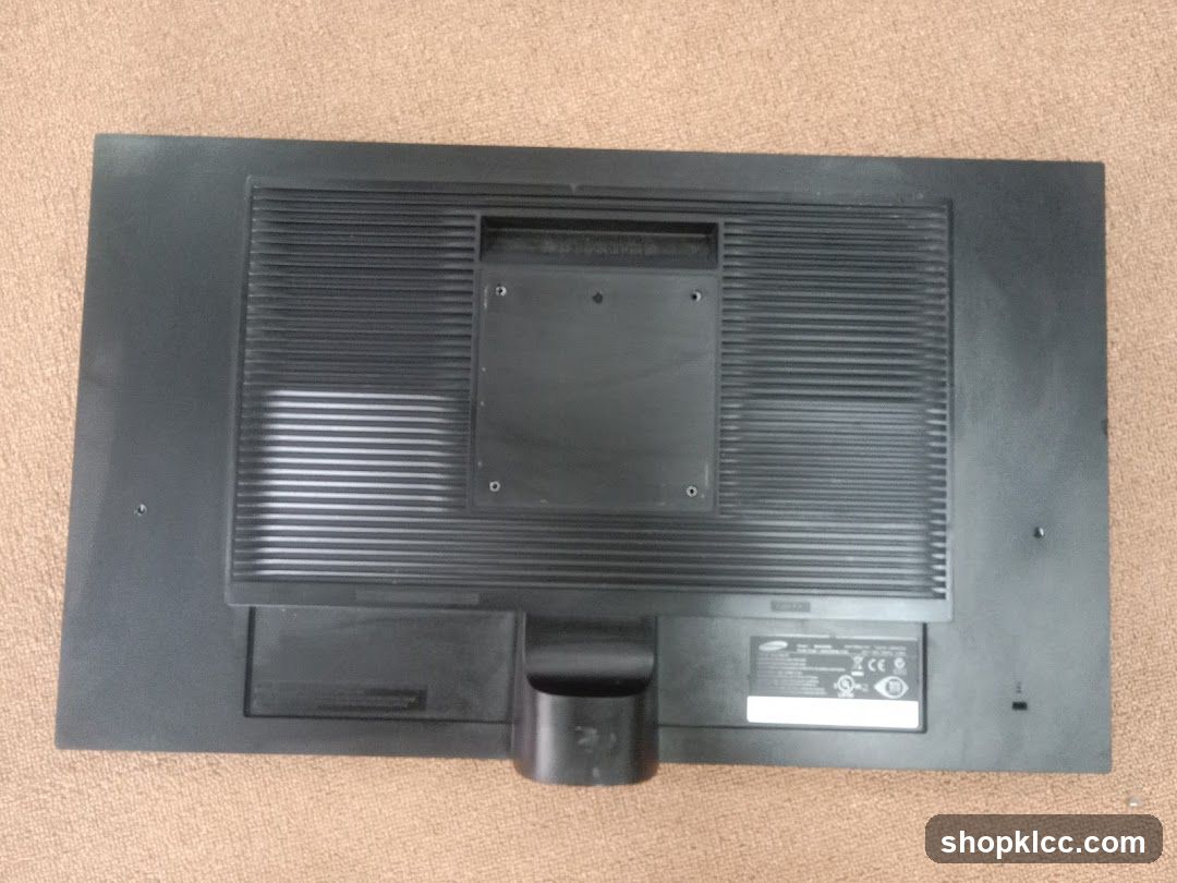 Back of a Samsung Monitor