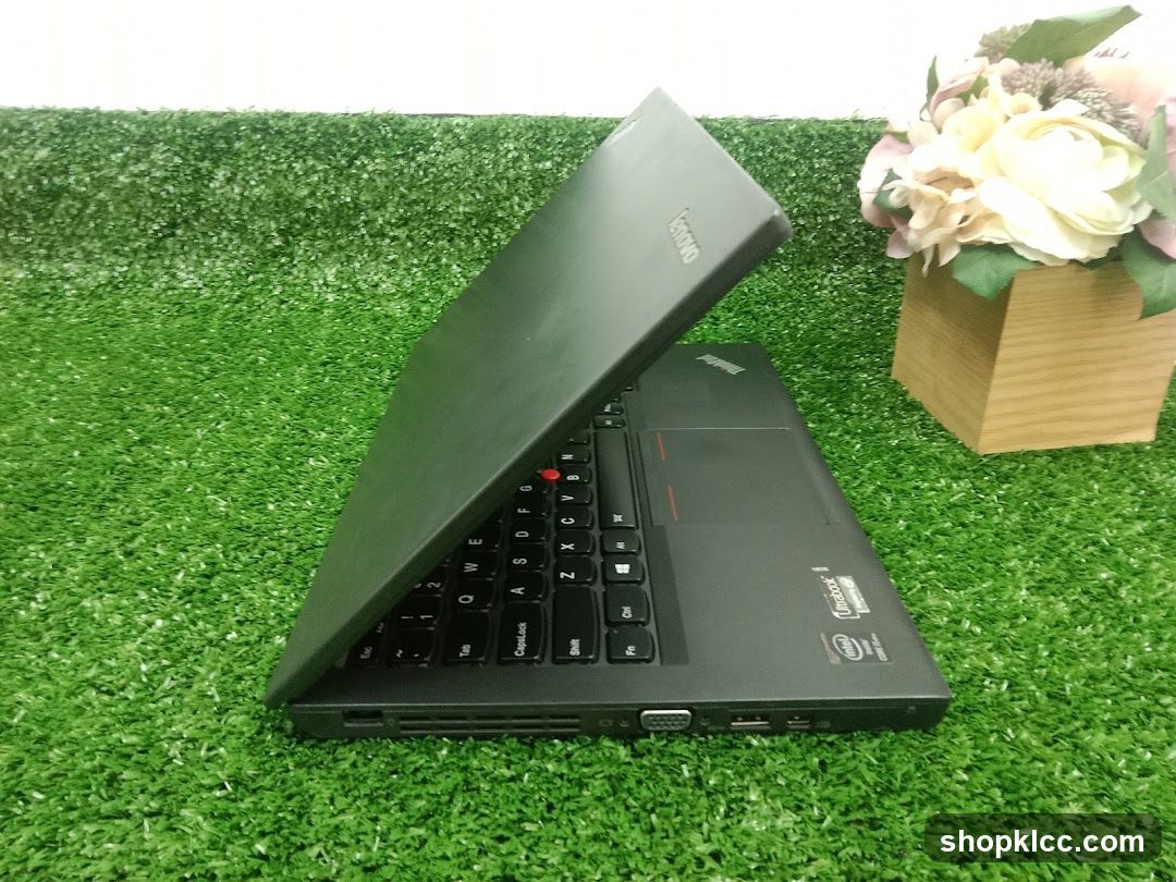 Lenovo Laptop on Artificial Grass